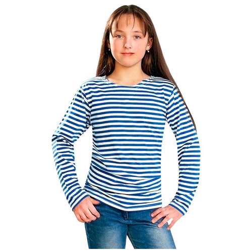 Лонгслив Воензаказ, размер 30, белый, голубой