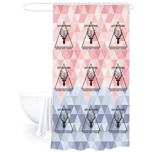 Занавеска для ванной комнаты Sanitaryware 86, размер 180х200см, PEVA.