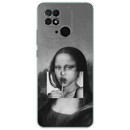 Силиконовый чехол на Xiaomi Redmi 10C / Сяоми Редми 10C Mona Lisa sucking lollipop силиконовый чехол на xiaomi redmi note 10 сяоми редми нот 10 mona lisa sucking lollipop