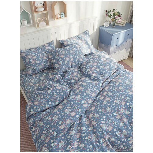 фото Постельное белье сказка "фантазия" 1,5-сп наволочка 50х70 см 2 шт простынь на резинке 90х200 см пододеяльник 145х215 см