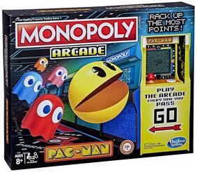 Настольная Игра Pack-Man ПАК-МЕН с аркадным аппаратом монополия Monopoly