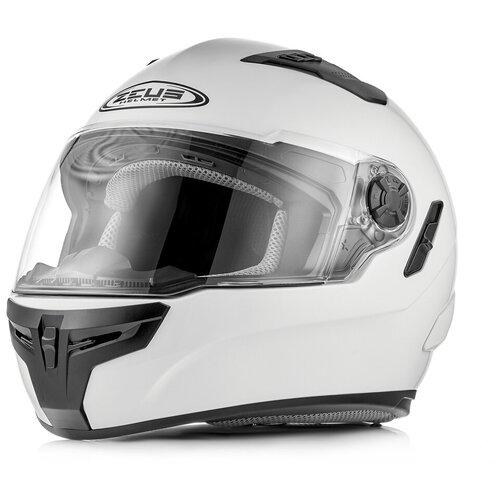 Шлем интеграл ZEUS ZS-813A, глянец, белый, размер XS