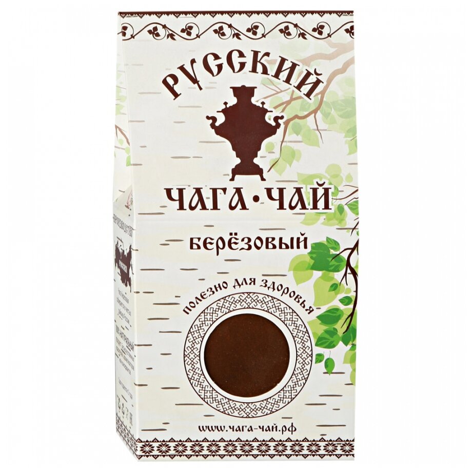 Русский чай гриб Чага-чай березовый, 100 г