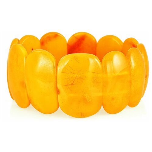 фото Amberholl браслет из широких глянцевых пластинок натурального янтаря