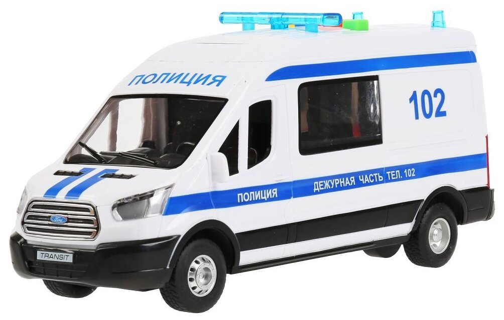 Машина свет+звук "ford transit полиция" 22,5 см, пластик