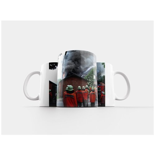 фото Кружка "огонь, пожарные, пожаротушение" 320 мл lotsprints
