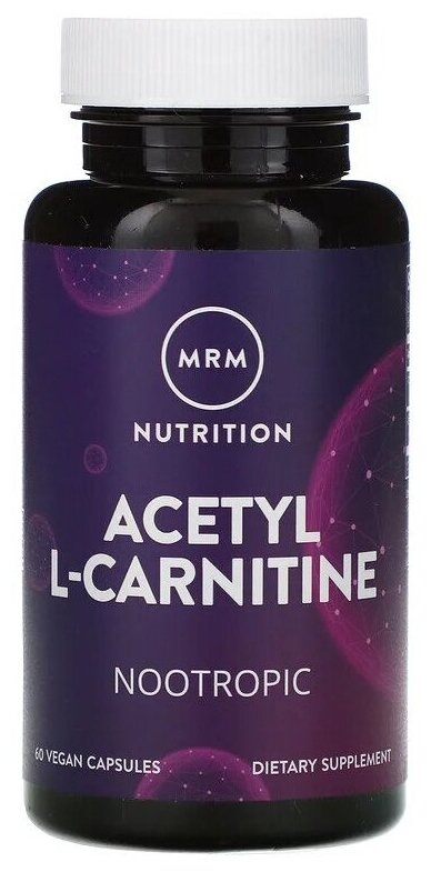 Капсулы MRM Acetyl L-carnitine, 110 г, 60 шт.