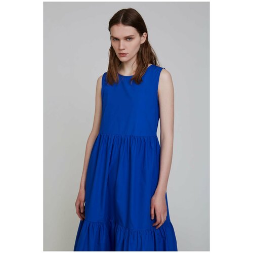 Синее платье-миди INCITY, цвет ультрамарин, размер XS
