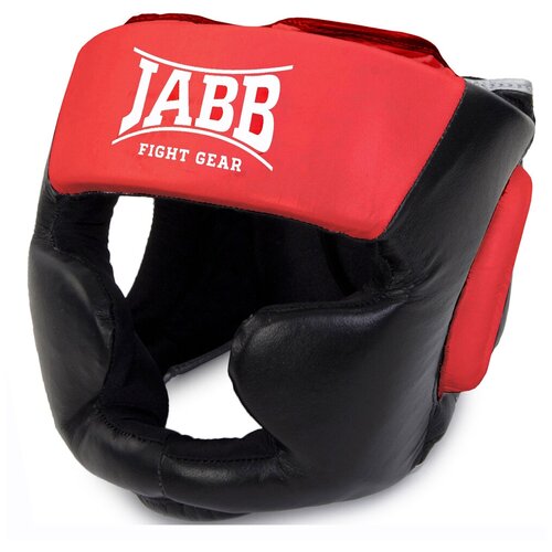 фото Шлем боксерский (искусственная кожа) jabb je-2090 черный/красный s нет бренда
