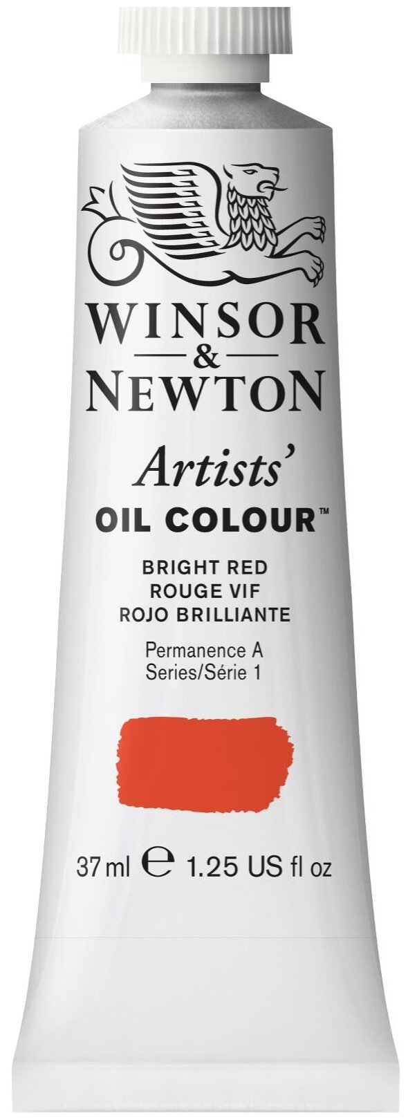 Краска масляная профессиональная Winsor&Newton "Artists Oil", 37мл, ярко-красный