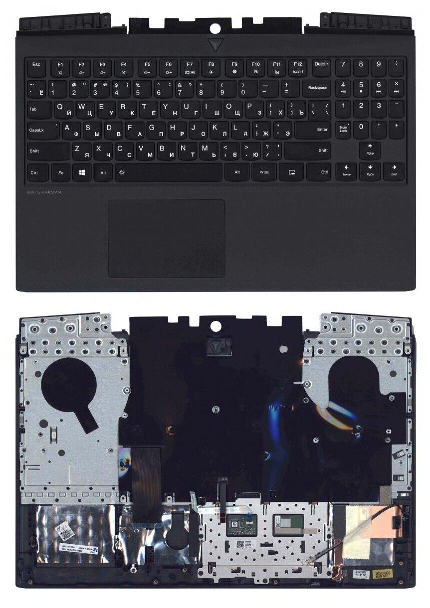 Клавиатура для ноутбука Lenovo Legion Y545 топкейс черный