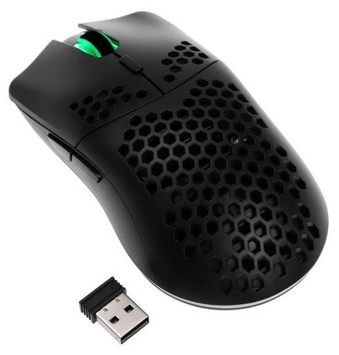 Мышь XYH80 MB-28 игровая беспроводная 600-3200 dpi 500 мАч с подсветкой черная