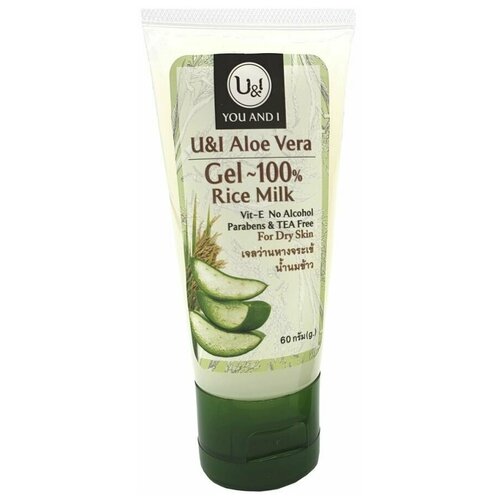 U &I Гель алоэ вера с рисовым молочком (для кожи лица и тела) 60 г
