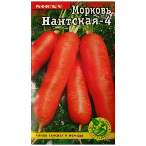 Семена Морковь Нантская 4 раннеспелая 2гр