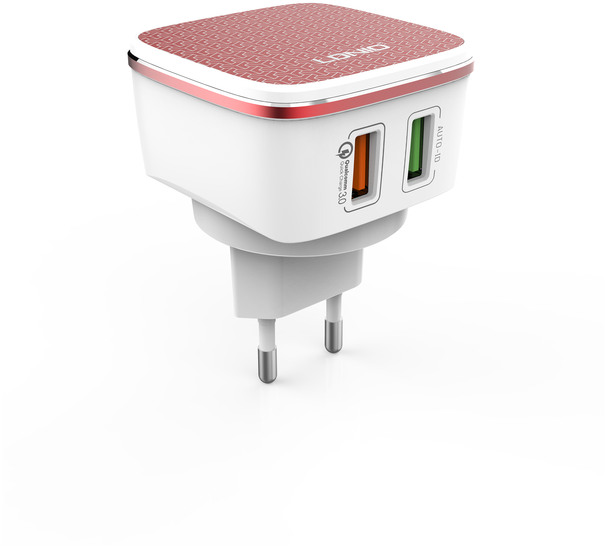 Сетевое ЗУ LDNIO A2405Q/ + Кабель Micro/ QC 3.0/ 2 USB Auto-ID/ Выход: 5V_9V_12V, 30W/белый/красный