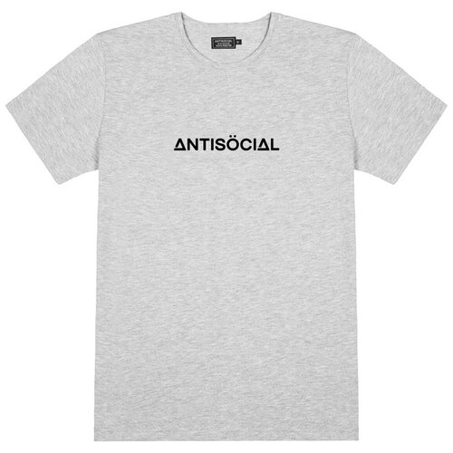 Футболка ANTISOCIAL, размер L, серый