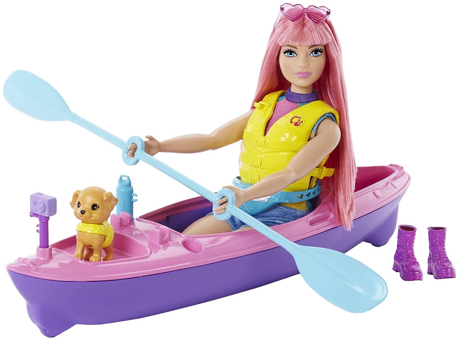 Кукла Barbie Кемпинг Дейзи, 29см, HDF75 розовый