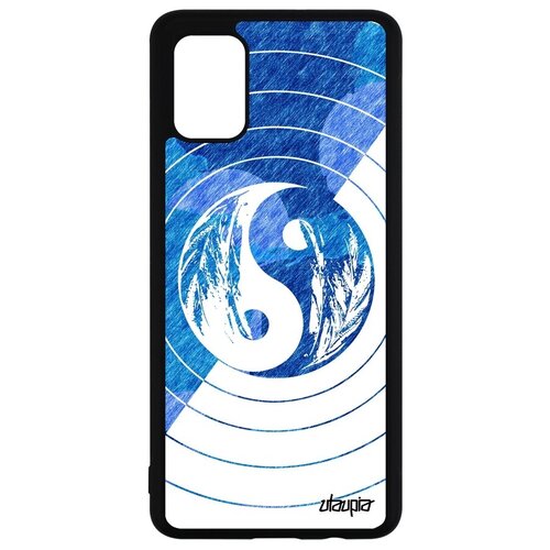 фото Защитный чехол на мобильный // samsung galaxy a51 // "инь и ян" гармония дизайн, utaupia, голубой