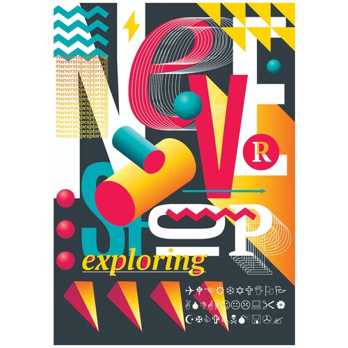 Мотивационный интерьерный постер на стену мотивация картина для интерьера в подарок плакат мотиватор 