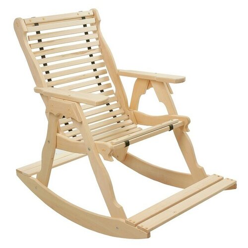 Кресло-качалка на ленте, 70×130×120см, из липы, 