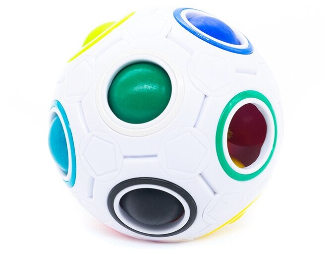 Головоломка-пятнашки YJ Rainbow Ball 3D Белый