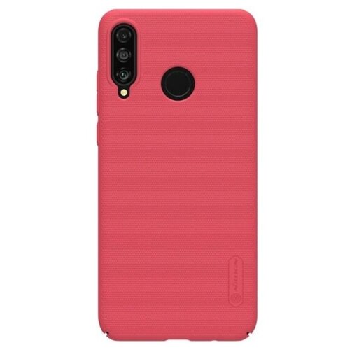 фото Накладка nillkin super frosted shield для huawei p30 lite, красный