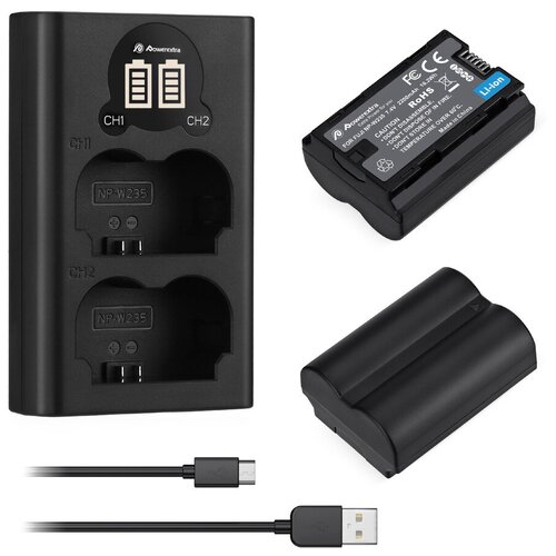 Набор Powerextra 2 аккумулятора NP-W235 ЗУ FJ-W235USB-B 689000₽