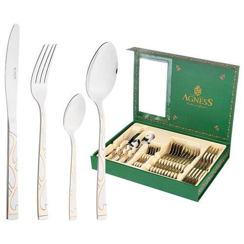 Набор столовых приборов на 6 персон Agness (942-061)