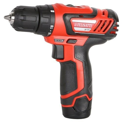 Аккумуляторная дрель-шуруповерт Felisatti ДА-12ЭР Li-ion 1 аккумулятор 15 Ач 3744₽