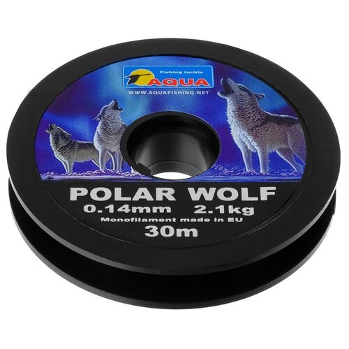 фото Леска aqua polar wolf, 0,14 мм, 30 м (10 шт) yandex market