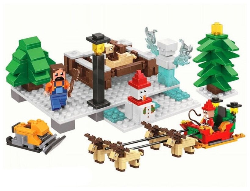 Конструктор My World 11027 Прогулка на оленях, 375 деталей