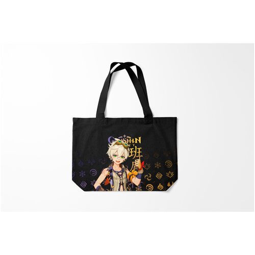 фото Сумка-шоппер / 46х35 см / геймерам / genshin impact беннет burnettie