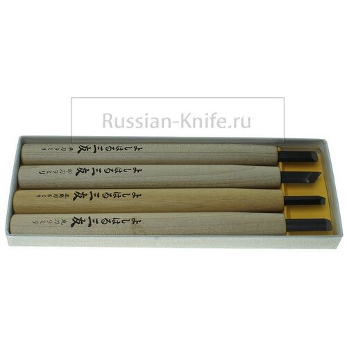 Набор для резьбы по дереву Y-4 из 4 предметов в подарочной коробке