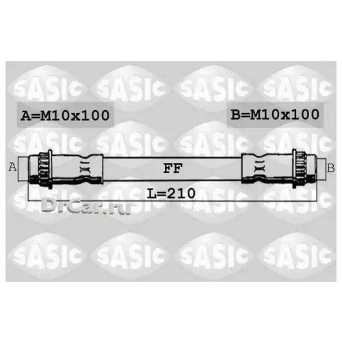 SASIC Шланг тормозной RENAULT Clio III Megane II Kangoo Modus Scenic II