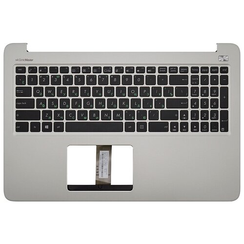 фото Клавиатура для ноутбука asus k501ux топ-панель серебро