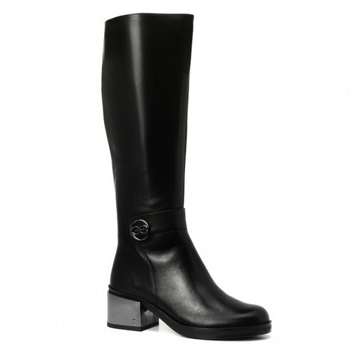 фото Сапоги abricot tw-0129 черный, размер 38