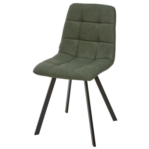 фото Стул chilli square (1 шт.) / малахит, pu, экокожа, черный металлический каркас / ru-01 / стул м-сити для кухни, для гостиной / м-city m city