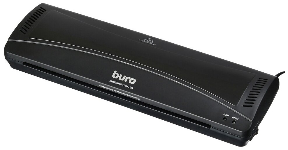 Ламинатор Buro BU-L380 черный OL380 A3 80-125мкм 25сммин 2вал. хол. лам. лам. фото