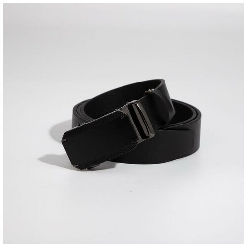 фото Ремень мужской, ширина 3.5 см, автомат, пряжка металл, цвет чёрный magic store