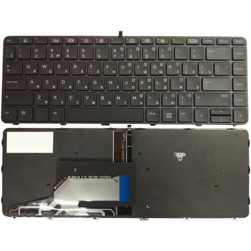 клавиатура для ноутбука hp probook 430 g3 430 g4 440 g3 445 g3 440 g4 черная с рамкой гор enter Клавиатура для ноутбука HP Probook 430 G3, 440 G3, 430 G4 черная с черной рамкой и подсветкой