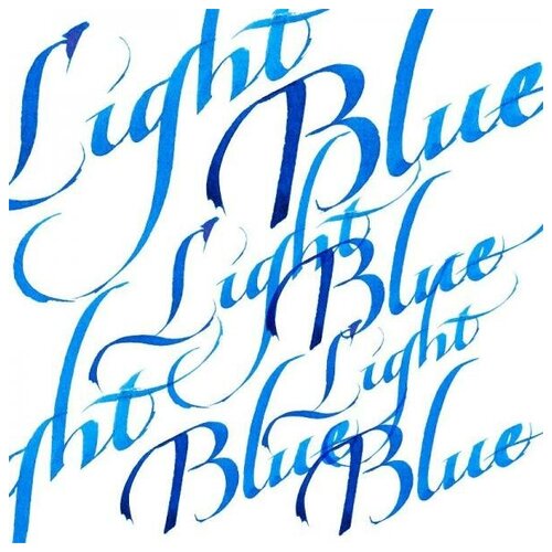 фото Тушь winsor&newton для каллиграфии (синяя крышка), 30мл, светло-голубой