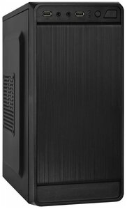 Фото Корпус Exegate EX283124RUS Minitower ExeGate BAA-108 Black, mATX, , 2*USB, Audio