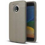 Чехол-накладка Litchi Grain для Motorola Moto G5 Plus (серый) - изображение