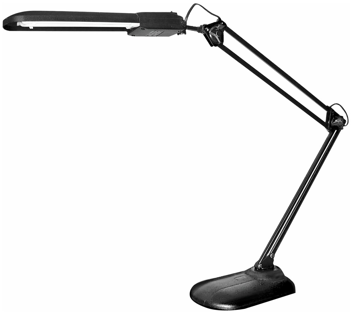 Светильник настольный "Дельта +", на подставке, люминесцентный, 11 Вт, черный, высота 70 см, 2G7
