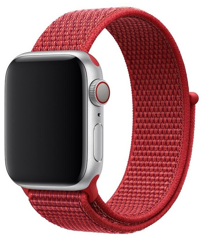 Нейлоновый ремешок для Apple Watch 42/44/45 mm Красный