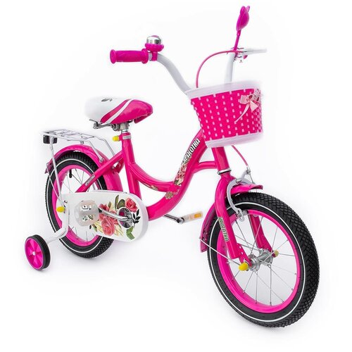 фото Велосипед gti 18" "красотка" детский с корзинкой розовый