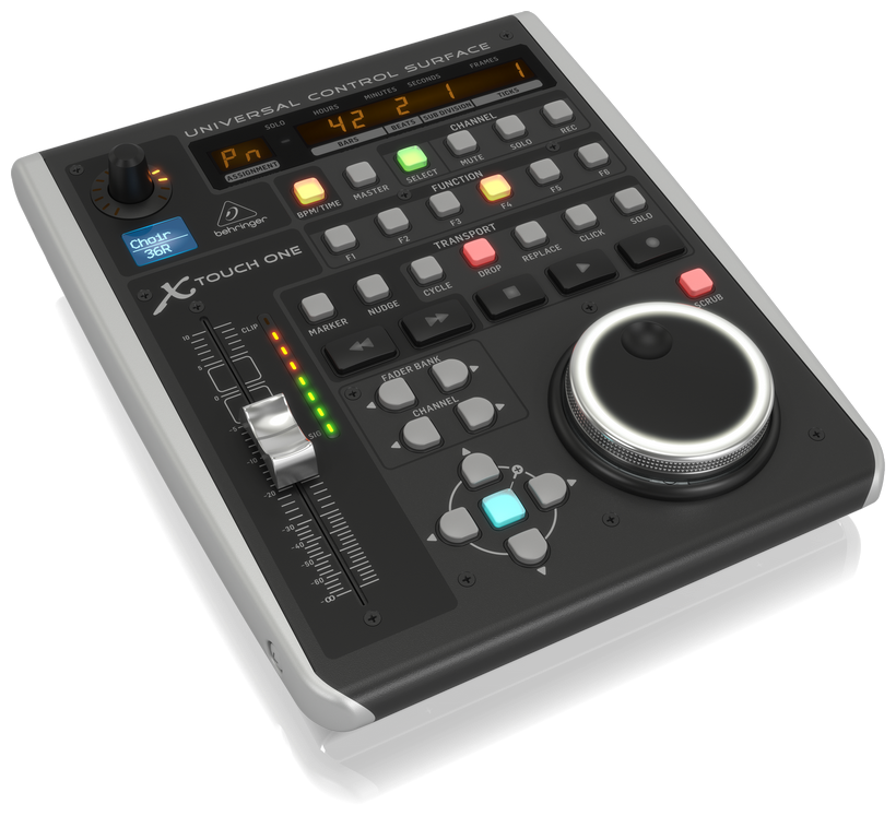 Behringer X-TOUCH ONE миниатюрный многофункциональный USB- контроллер для управления функциями ПО для звукозаписи в ручном режиме
