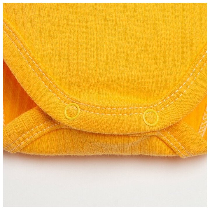 Комплект одежды Крошка Я для мальчиков, брюки и боди и шапка, повседневный стиль, размер 56, оранжевый, серый - фотография № 5
