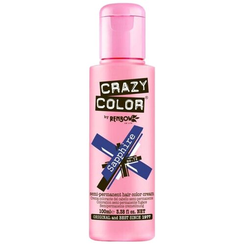 Crazy Color Краситель прямого действия Semi-Permanent Hair Color Cream, 72 sapphire, 100 мл