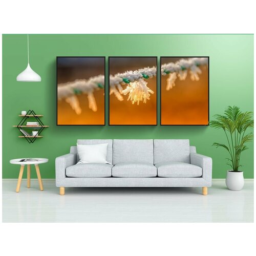 фото Набор модулных постеров для интерьера "зима, мороз, замороженный" 60x90 см. в тубусе, без рамки lotsprints